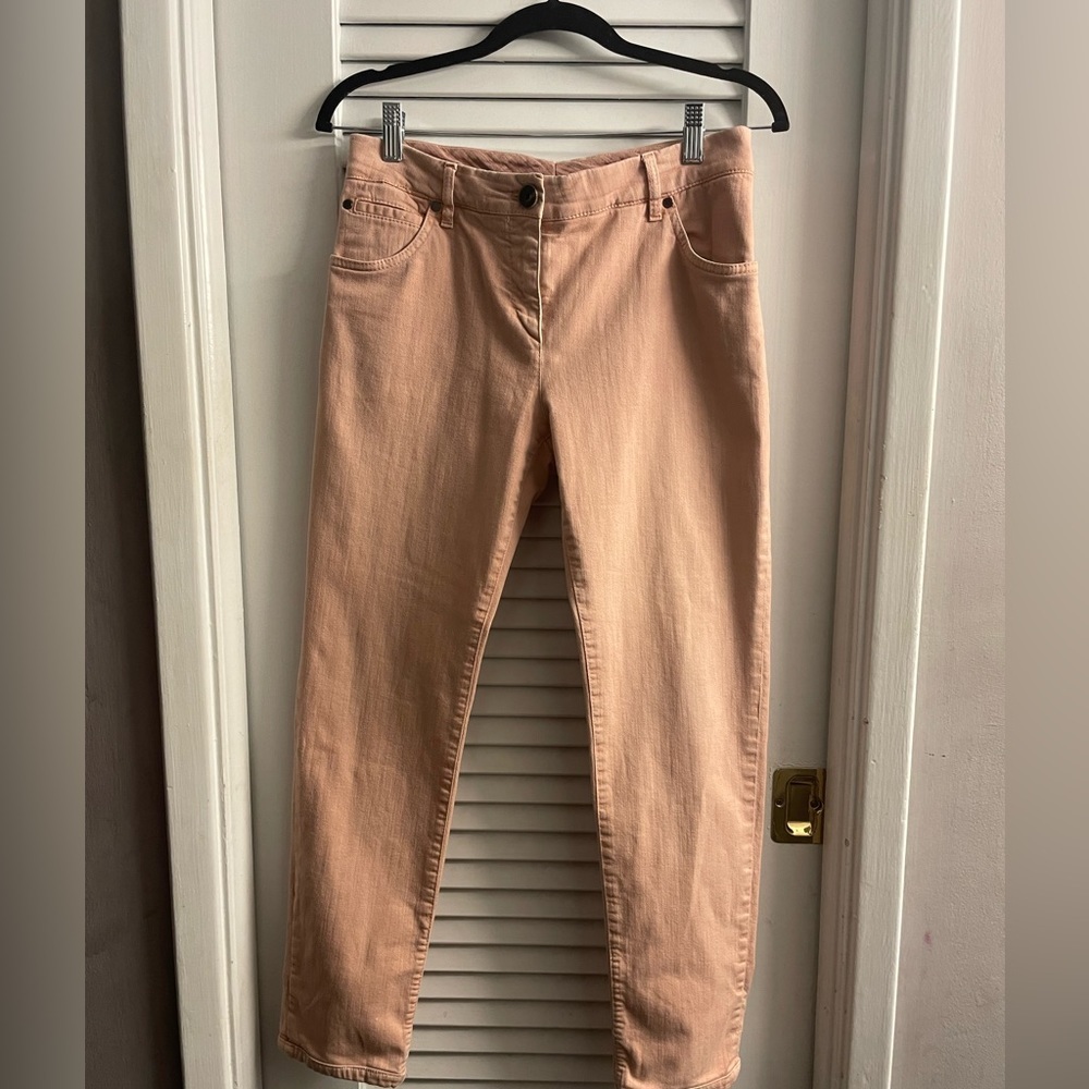 Brunello Cucinelli Pink Jeans.Size 10 EUC-An Investment Piece